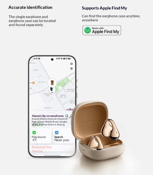 xiaomi-Clip-nyitott-fulklipsz-apple-find-my-funkcioval