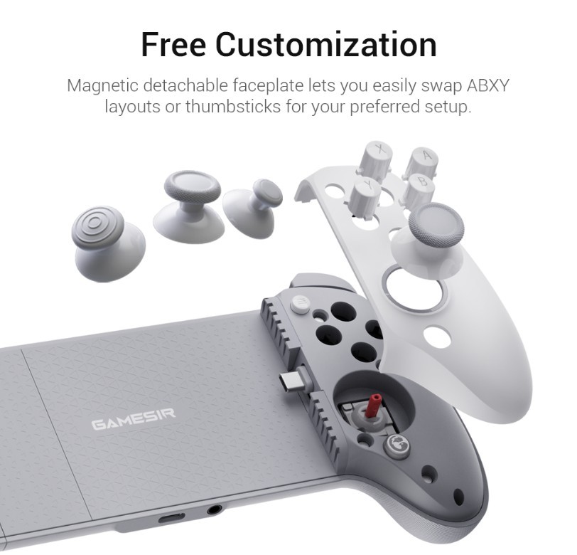 gamesir-g8-plus-mfi-mobil-jatekkontroller-modularis-kialakitas